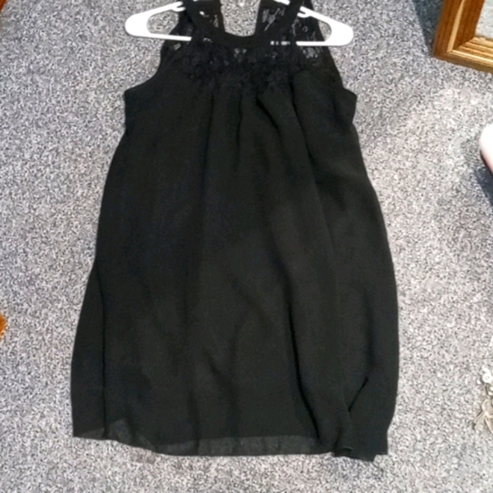 Black flowy nightgown